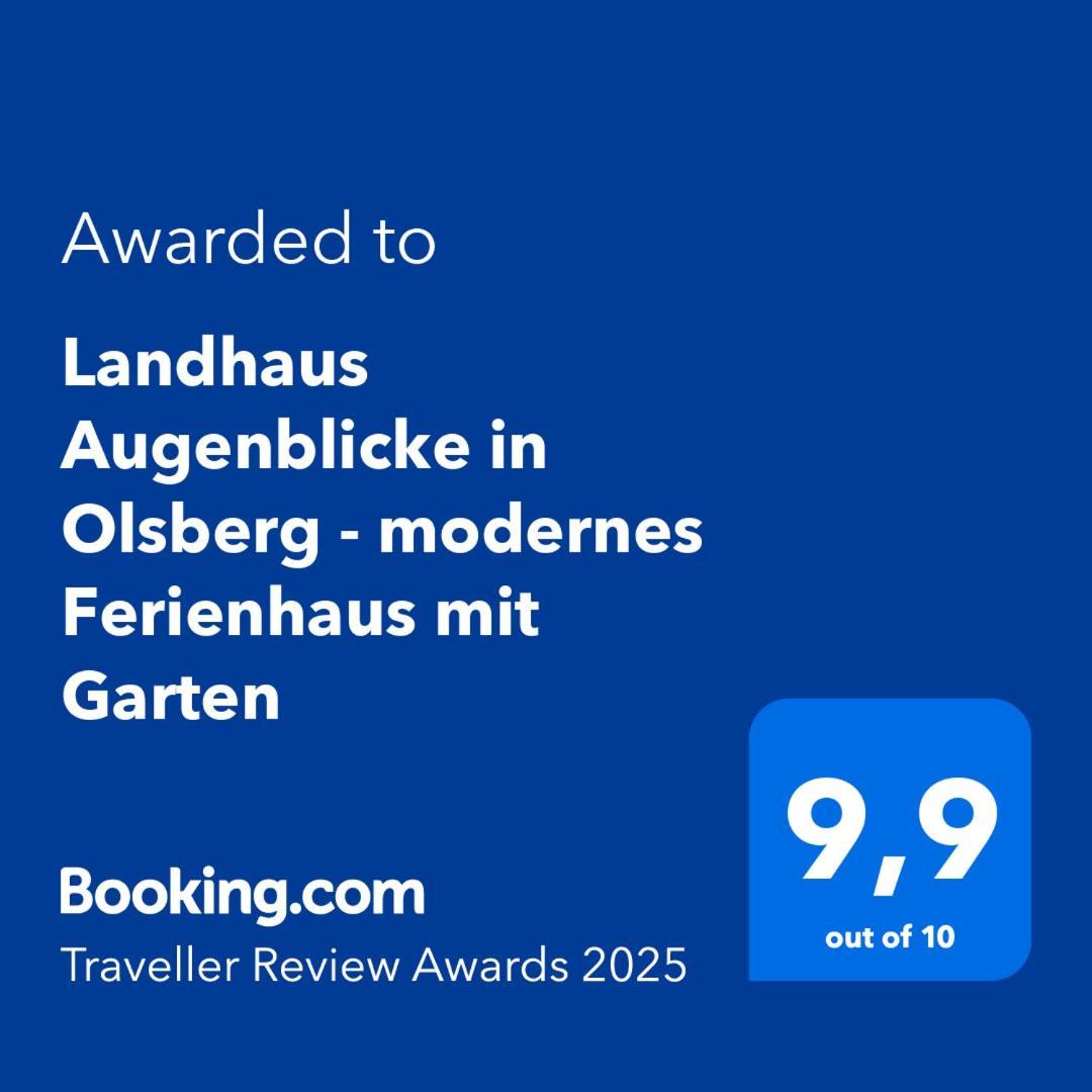 Landhaus Augenblicke In Olsberg - Modernes Ferienhaus Mit Garten Extérieur photo